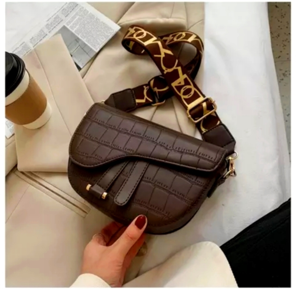Custom made bags with golden strap